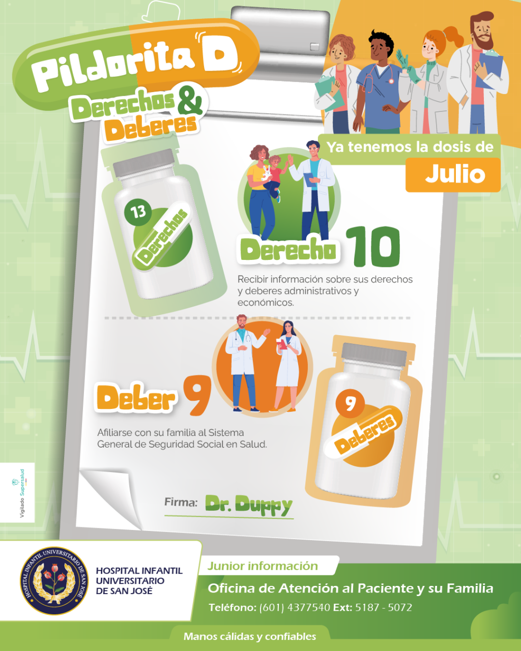 Pildorita D julio 2025