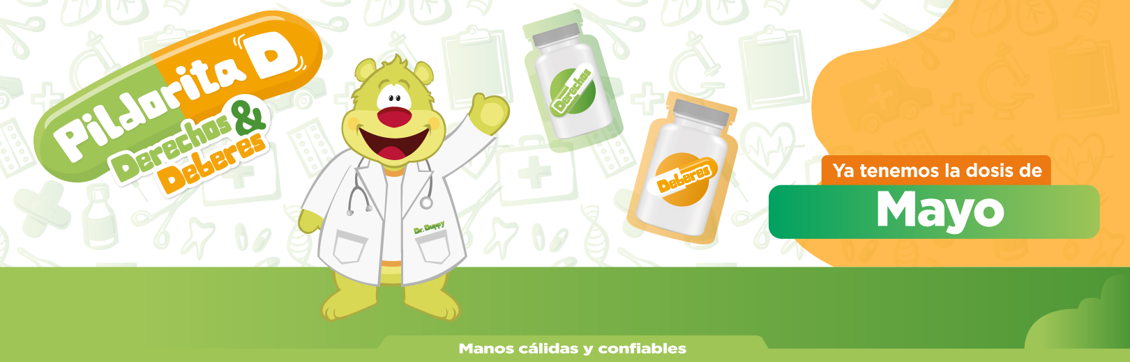 pildorita_mayo Este es el nuevo código de colores para la segregación de residuos que utilizaremos en el Hospital